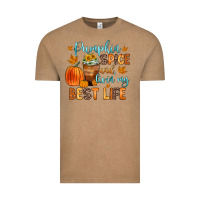 Vintage Coffee pumpkin spice and livin  my best life Vintage Tee - Zillion Design Studio