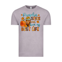 Vintage Zinc pumpkin spice and livin  my best life Vintage Tee - Zillion Design Studio