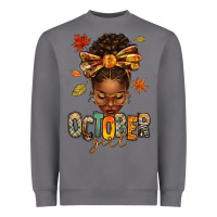 Storm october girl afro woman fall Heavyweight Sweatshirt - texasbilliewilder