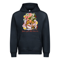 Navy just a girl who loves tea gnome Urban Hoodie - BarkalooDesign