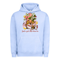 Pigment Grape Ice just a girl who loves tea gnome Urban Hoodie - BarkalooDesign