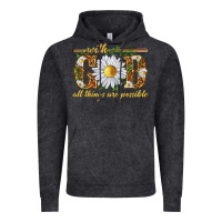 Vintage Arctic With God all things are possible with daisy Vintage Hoodie - texasbilliewilder