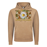 Vintage Coffee With God all things are possible with daisy Vintage Hoodie - texasbilliewilder
