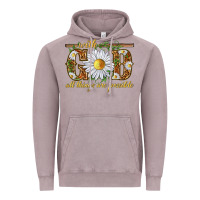 Vintage Zinc With God all things are possible with daisy Vintage Hoodie - texasbilliewilder