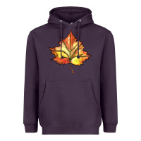 Plum withered leaf Heavyweight Hoodie - BarkalooDesign