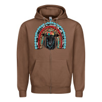 Chestnut black angus  rainbow Zipper Hoodie - JahusDesignShop