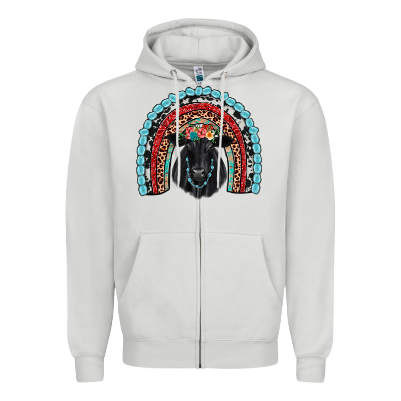 Black Angus  Rainbow Zipper Hoodie by JahusDesignShop | Teevron