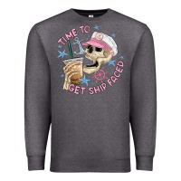 Charcoal Heather time to get ship faced Premium Sweatshirt - MaliasSmallBusiness
