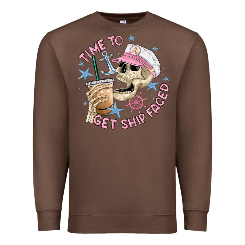 Time To Get Ship Faced Premium Sweatshirt by MaliasSmallBusiness | Teevron