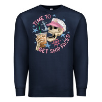 Navy time to get ship faced Premium Sweatshirt - MaliasSmallBusiness