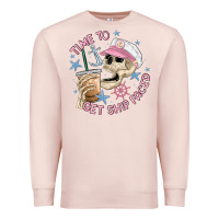 Pale Pink time to get ship faced Premium Sweatshirt - MaliasSmallBusiness