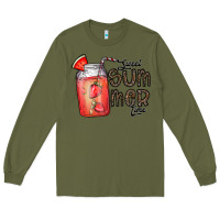 Army Green summer Long Sleeve Tee - CowhideDigitalArt