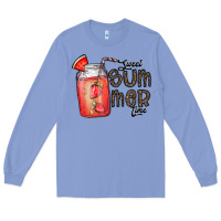 Colony Blue summer Long Sleeve Tee - CowhideDigitalArt