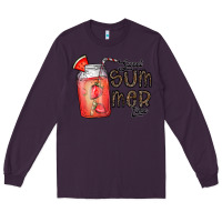 Plum summer Long Sleeve Tee - CowhideDigitalArt