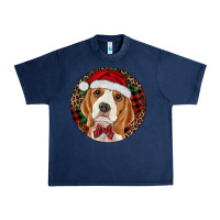 Navy beagle christmas ornament Urban Heavy Tee - RanaPortraitStore