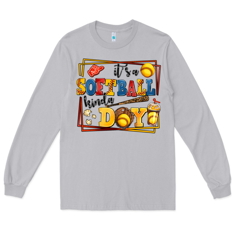 Its A Softball Kinda Day Long Sleeve Tee by AdoDesignShop | Teevron