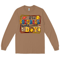 Toasted Coconut its a softball kinda day Long Sleeve Tee - AdoDesignShop