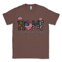 Chestnut home of the free beacuse of the brave Classic Tee - CowhideDigitalArt