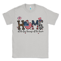 Moon Dust home of the free beacuse of the brave Classic Tee - CowhideDigitalArt