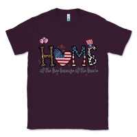 Plum home of the free beacuse of the brave Classic Tee - CowhideDigitalArt