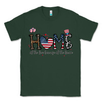 Sports Green home of the free beacuse of the brave Classic Tee - CowhideDigitalArt