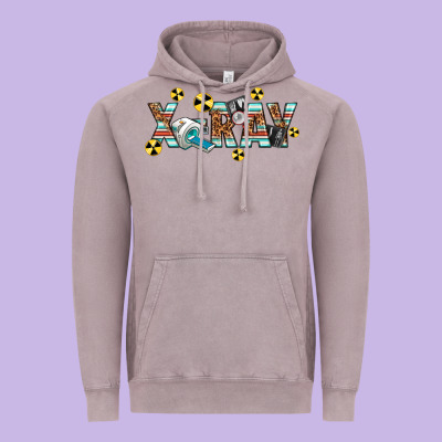 X-ray Vintage Hoodie Designed By Texasbilliewilder