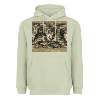 Matcha camouflage bull skull Heavyweight Hoodie - Jasminsmagicworld