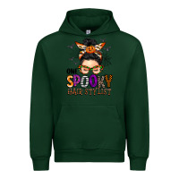 Forest Green one spooky hair stylist Urban Hoodie - BarkalooDesign