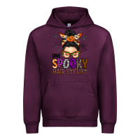 Mauve Wine one spooky hair stylist Urban Hoodie - BarkalooDesign