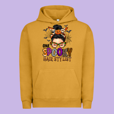 One Spooky Hair Stylist Urban Hoodie Designed By Barkaloodesign