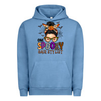 Pigment Pebble Blue one spooky hair stylist Urban Hoodie - BarkalooDesign