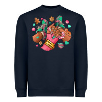 Navy pink christmas black girl sneakers Heavyweight Sweatshirt - RanaPortraitStore