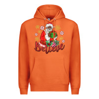 Carrot believe black santa christmas Premium Hoodie - MaliasSmallBusiness