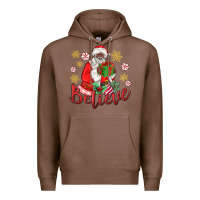 Chestnut believe black santa christmas Premium Hoodie - MaliasSmallBusiness