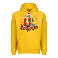 Lemon believe black santa christmas Premium Hoodie - MaliasSmallBusiness