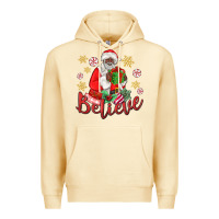 Pina Colada believe black santa christmas Premium Hoodie - MaliasSmallBusiness