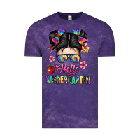 Cloud Purple hello kindergarten Vintage Tee - texasbilliewilder