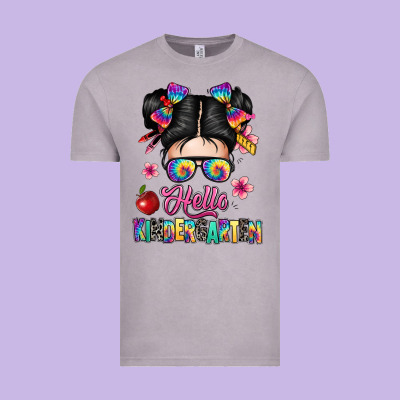 Hello Kindergarten Vintage Tee Designed By Texasbilliewilder