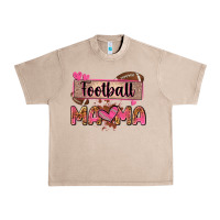 French Oak football mama with leopard Urban Heavy Tee - Zillion Design Studio