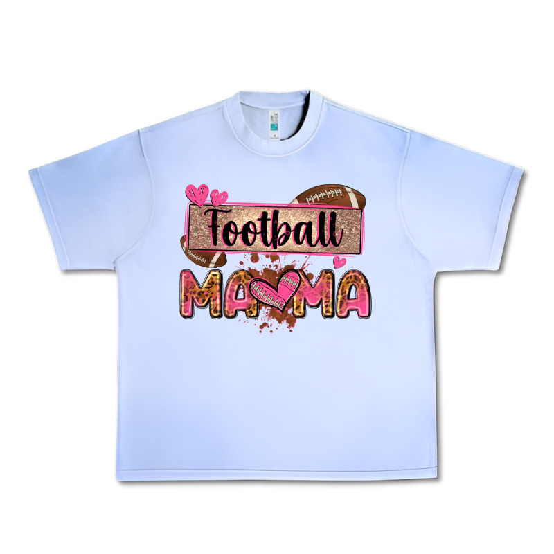 Football Mama With Leopard Urban Heavy Tee by Zillion Design Studio | Teevron