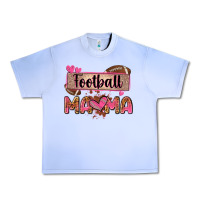 Grape Ice football mama with leopard Urban Heavy Tee - Zillion Design Studio