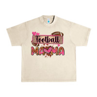 Sandshell football mama with leopard Urban Heavy Tee - Zillion Design Studio