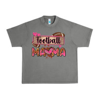 Tornado football mama with leopard Urban Heavy Tee - Zillion Design Studio