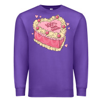 Purple 100 percent that bitch Premium Sweatshirt - MaliasSmallBusiness