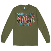 Army Green glitter and dirt mama of both Long Sleeve Tee - RacoonDesign