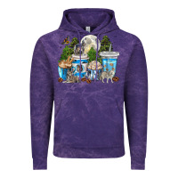 Cloud Purple Wolf coffee cups Vintage Hoodie - texasbilliewilder