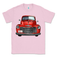 Bubblegum Pink western red truck front view Classic Tee - FaDigitalArtStudio