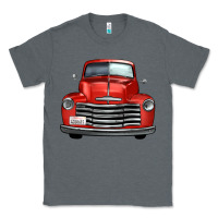 Charcoal Heather western red truck front view Classic Tee - FaDigitalArtStudio