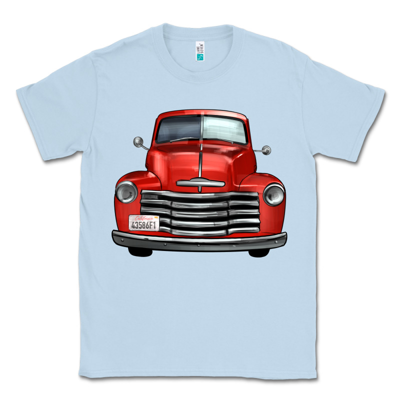 Western Red Truck Front View Classic Tee by FaDigitalArtStudio | Teevron