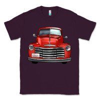 Plum western red truck front view Classic Tee - FaDigitalArtStudio
